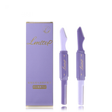 Eyebrow Razor SY303 2pcs, 2-in-1 Precision Eyebrow Trimmer & Straight Facial Razor, Stainless Steel Blades, Fast Sharp Grooming Tool, Purple