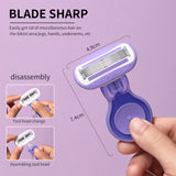 Shaving Razor SY311 – 5-Layer Stainless Steel Rotating Head Razor for Body, Bikini, Legs & Arms – Waterproof, Fast & Precise Shaving