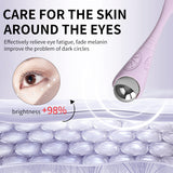 Eye Massage Roller SY548 – Purple Stainless Steel & ABS Manual Beauty Tool for Dark Circles, Eye Fatigue Relief & Enhanced Eye Cream Absorption