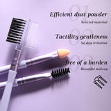 Makeup Brushes Set SY608 7pcs - Includes Eyeshadow Brush, Powder Brush, Spoolie, Cut Crease Brush & More  Nylon Hair, PS Handle, Eye & Face Brushes for Daily Makeup