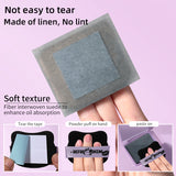 Face Oil Blotting Paper SY034-1 – 50pcs Portable Flax & Bamboo Charcoal Sheets with Powder Puff and Mirror for Oily Skin, Soft, Lint-Free, Gentle on Skin