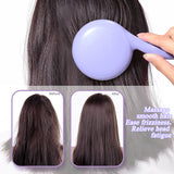 Hair Comb SY765 – Portable Detangling Comb with Scalp Massage, Flexible Bristles for Pain-Free Hair, Compact Travel-Friendly, Purple