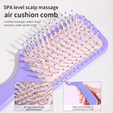 Hair Comb SY759 – Air Cushion Scalp Massage Hair Brush for Wet, Thick or Curly Hair, Reduces Breakage & Hair Fall, Purple