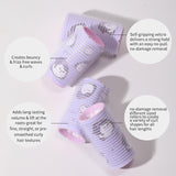 Hair Roller SY125 4pcs – Strong Grip Self-Hold Curling Rollers for Volume and Curls, Easy to Roll, Firm Hold, Purple