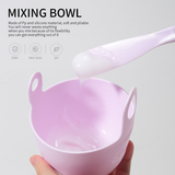 DIY Mixing Bowl Set SY576 4pcs - Purple Silicone Bowls & Spatulas for Spa, Salon, and Skincare Use