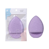 Face Cleansing Sponge SY770 2pcs – Drop-Shaped Facial Cellulose Sponges for Deep Cleaning, Exfoliating, and Makeup Removal – Purple