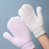 Purple Bath Glove C167 – Frosted Terry Cloth Exfoliating Mitten for Gentle Cleansing & Reusable Daily Bath Care