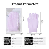 Purple Exfoliating Bath Glove SY804 – Nylon Grit-Finish Shower Glove with Thickened Cuffs for Gentle Exfoliation & Rich Foaming Cleanse (1 Pair)