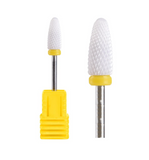 Pilot Ceramic Flam Bit 6.0mm - Extra Fine Yellow (XF-Yellow) Nail Drill Bit for Precision Cuticle Care and Nail Refining