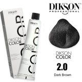 Dikson Hair Color 120ml - Shade 2.0  Natural (Dark Brown)