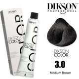 Dikson Hair Color 120ml - Shade 3.0 Natural (Medium Brown)