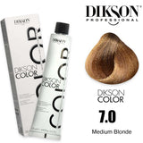 Dikson Hair Color 120ml - Natural Shade 7.0 (Medium Blonde)