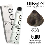 Dikson Extra Coverage Hair Color 120ml - 5.00 (Lightest Brown)