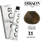 Dikson color 120ml – Shade 7.1 (Ash Blonde)