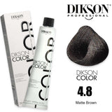 Dikson Hair color 120ml - 4.8 (Matte Brown)