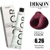 Dikson Hair color 120ml - 6.26 (Dark Blonde  Purple Red)