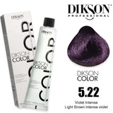 Dikson Violet Intense Hair color 120ml – Shade 5.22 (Light Brown intense violet)