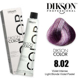 Dikson Violet Intense Hair color 120ml – Shade 8.02 (Light Blonde violet Pastel)