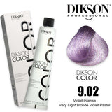 Dikson Violet Intense Hair color 120ml – Shade 9.02 (Very Light Blonde Violet Pastel)