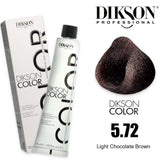 Dikson Hair color 120ml - 5.72 (Light Chocolate Brown)