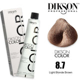 Dikson Hair color 120ml - 8.7  (Light Blonde Brown)