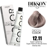 Dikson Super Lightening Hair color 120ml – Shade 12.11 (Super Platinum Blonde Extra Intense Ash)