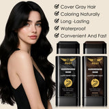 Pilot Hairdressing Wand 20g – Instant Gray Hair Touch Up Stick with Precision Comb Applicator, Water-Resistant Root Cover Up for Black & Dark Brown Hair