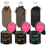 Pilot Hairline Powder 10g – Instant Root & Gray Hair Concealer for Men & Women – Waterproof, Sweatproof, 24HR Coverage – Hairline, Beard, Eyebrow & Sideburn Touch Up with Mirror & Puff Applicator – Black/Dark Brown/Medium Brown