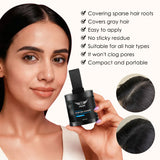 Pilot Hairline Powder 10g – Instant Root & Gray Hair Concealer for Men & Women – Waterproof, Sweatproof, 24HR Coverage – Hairline, Beard, Eyebrow & Sideburn Touch Up with Mirror & Puff Applicator – Black/Dark Brown/Medium Brown