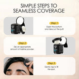 Pilot Hairline Powder 10g – Instant Root & Gray Hair Concealer for Men & Women – Waterproof, Sweatproof, 24HR Coverage – Hairline, Beard, Eyebrow & Sideburn Touch Up with Mirror & Puff Applicator – Black/Dark Brown/Medium Brown