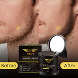 Pilot Hairline Powder 10g – Instant Root & Gray Hair Concealer for Men & Women – Waterproof, Sweatproof, 24HR Coverage – Hairline, Beard, Eyebrow & Sideburn Touch Up with Mirror & Puff Applicator – Black/Dark Brown/Medium Brown