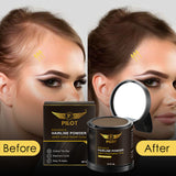 Pilot Hairline Powder 10g – Instant Root & Gray Hair Concealer for Men & Women – Waterproof, Sweatproof, 24HR Coverage – Hairline, Beard, Eyebrow & Sideburn Touch Up with Mirror & Puff Applicator – Black/Dark Brown/Medium Brown