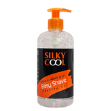 Silky Cool Easy Shave Gel for Normal & Sensitive Skin – Menthol Shaving Gel with Pump , Anti-Irritation, Razor Burn Protection – 500ml, 1000ml, 1500ml for Barbers & Men