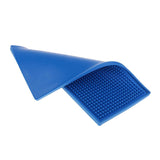 Jully France Heat Resistant Pad M-71C – Blue Silicone Mat for Hair Straighteners, Curling Irons & Hot Tools , Non-Slip Heat Protection for Home, Salon & Travel