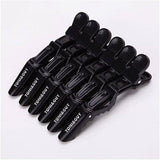 Toni & Guy Crocodile Hair Clips M-28 Black – Strong Grip Salon Sectioning Clips (Pack of 6)