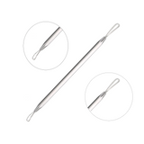Jully France Blackhead Remover Tool (JF‑1269) – 13cm Stainless Steel Dual Loop Comedone Extractor for Safe Blackhead & Whitehead Removal