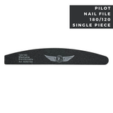 Pilot Single Nail File C26BK ‏180/120 - Half Moon Black PNF-‏108