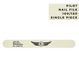 Pilot 12 Pcs Pack Nail File C4WT‏100/‏180* grits - (White) PNF-102