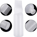 Hair Dye Applicator Bottle with Comb – A-43 Hair Coloring Brush Bottle for Salon and Home Use – Refillable, Easy Dispensing, Mess-Free Application