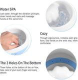 Nail Spa Bubble PZ-203 Electric Nail Soaking Bowl with Vibration Massage Cuticle Softener & Hand Spa for Manicure Prep
