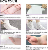 Mond’Sub Exfoliating Foot Peeling Mask – Lavender & Tea Tree Callus Removal, Dead Skin Peeling & Soft Feet Treatment (1 Pair, 40ml)