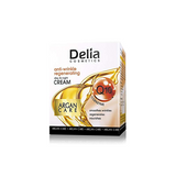 Delia Argan Care Regenerating Face Cream with Coenzyme Q10 – Anti-Aging Moisturizer for All Skin Types, Reduces Wrinkles & Boosts Elasticity – 50ml