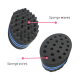 Double-Sided Curl Sponge for 4C Hair – Twist Hair Brush for Natural Curls, Coils & Locs – Styling Tool for Short Afro Hair, Dread Sponge