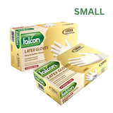 Falcon Powder-Free Latex Gloves – Disposable Salon Gloves for Hair, Beauty & Spa Use, Natural Rubber, Small, Medium & Large