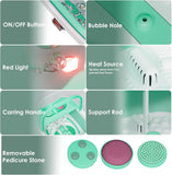 Foot SPA Machine with Water Bubble ZG-H9808C- Collapsible Heated Foot Spa Bath with Bubbles, Vibration & Pedicure Attachments – Portable Foldable Foot Soak Tub with Massage & Red Light Therapy for Home Use