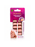 Dompel Artificial Nails Nude Rose 797NR 24 Units with Stickers