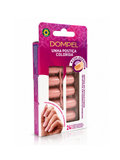 Dompel Artificial Nails Nude Rose 797NR 24 Units with Stickers