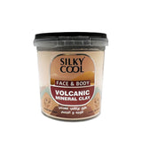 Silky Cool- Face & Body- Volcanic Mineral Clay : Unveil Radiant Skin with Deep-Cleansing & Rejuvenating Benefits - 125g