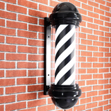 Barber Salon LED Pole Light Light Y-7 Size: 75*30*22 - Black - Wall-Mounted Indoor/Outdoor Barber Shop Sign with Separate Switch Control and Durable Acrylic Shade