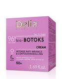 Delia Bio-Botoks Intense Anti-Wrinkle & Contour Modelling Face Cream 50+ 🌱Vegan- Intense Anti-Wrinkle & Contour Modelling - 96% Natural